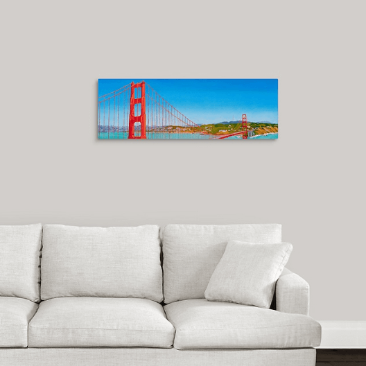Original - Golden Gate Bridge from Marin Headlands - 12"H x 36"W x 1-1/2"D