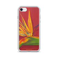 iPhone® Case - Bird of paradise on rust