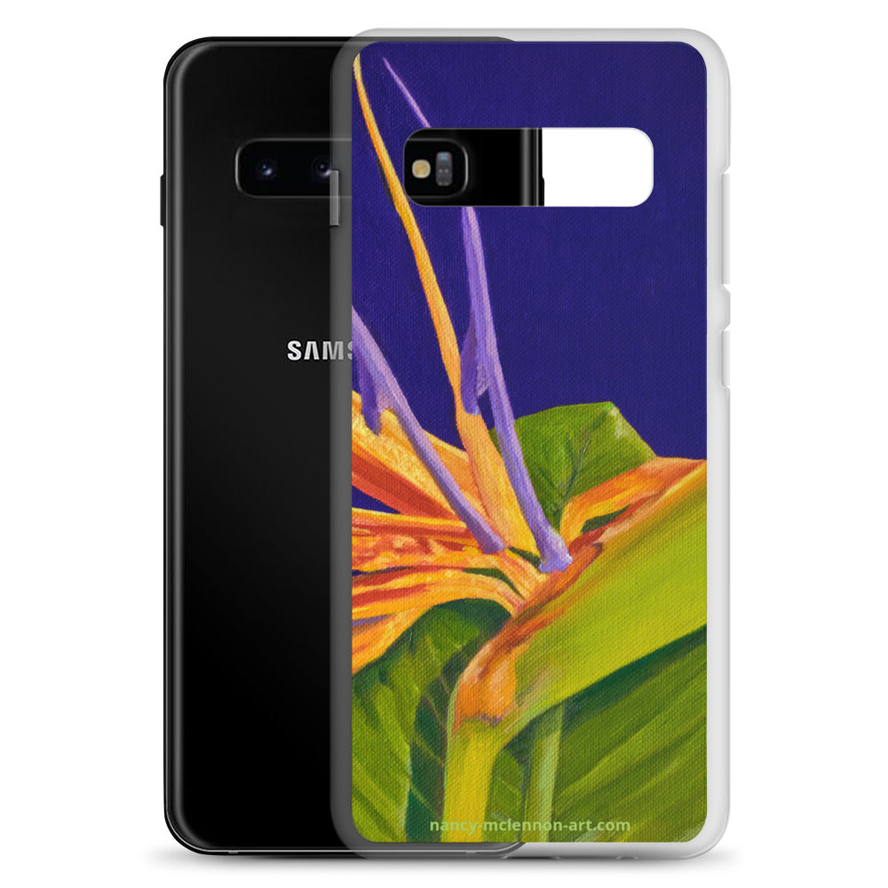 Samsung® Case - Bird of paradise on purple