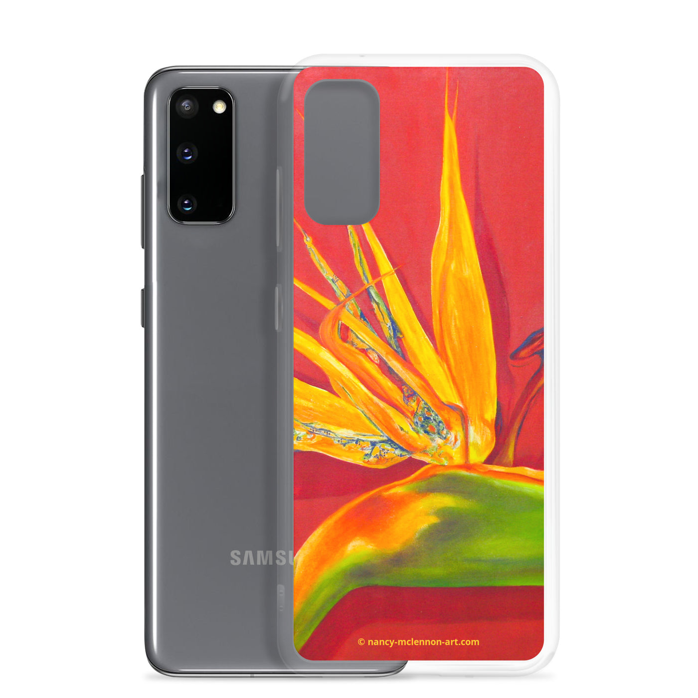 Samsung® Case - Bird of Paradise on rust