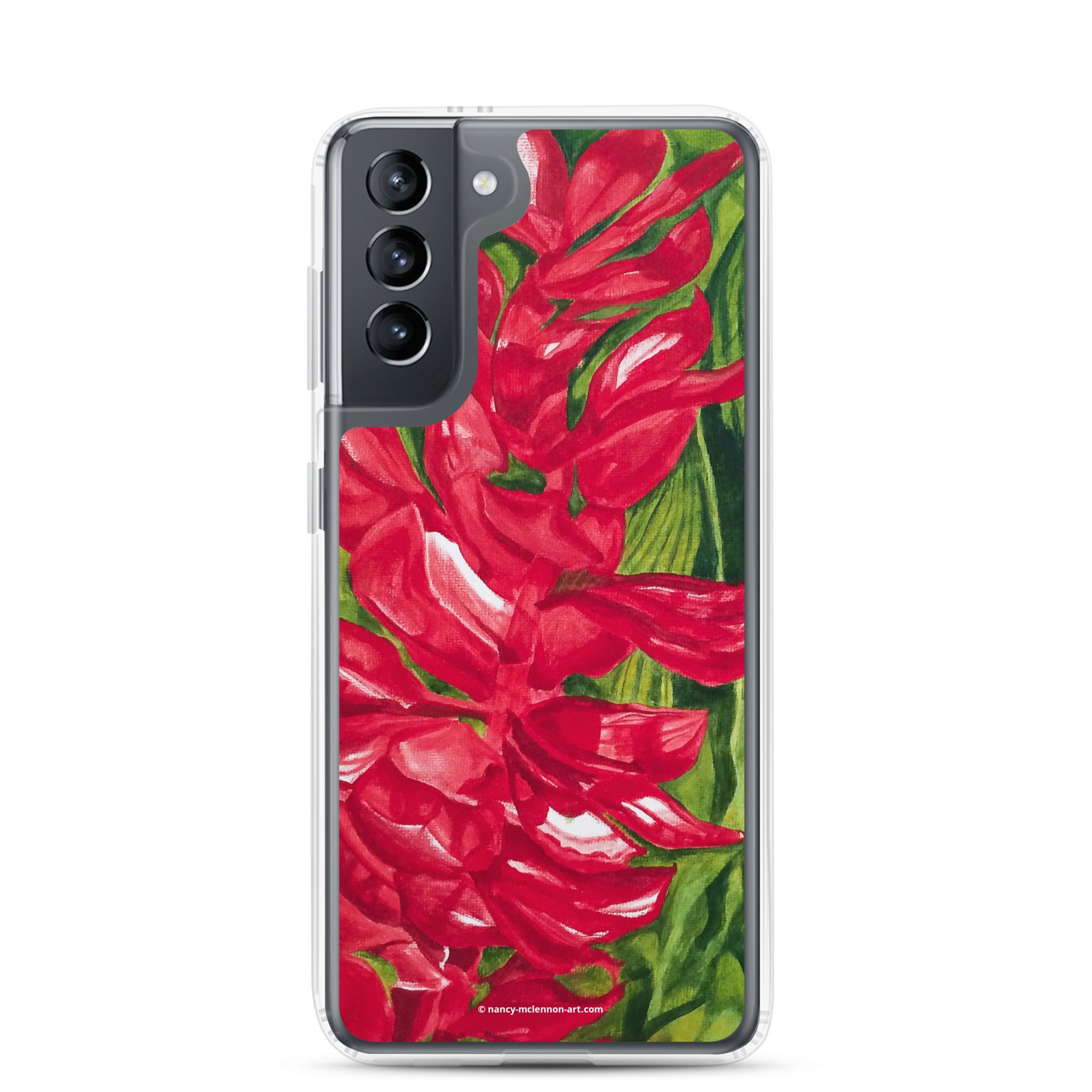 Samsung® Case - Red Ginger Floral