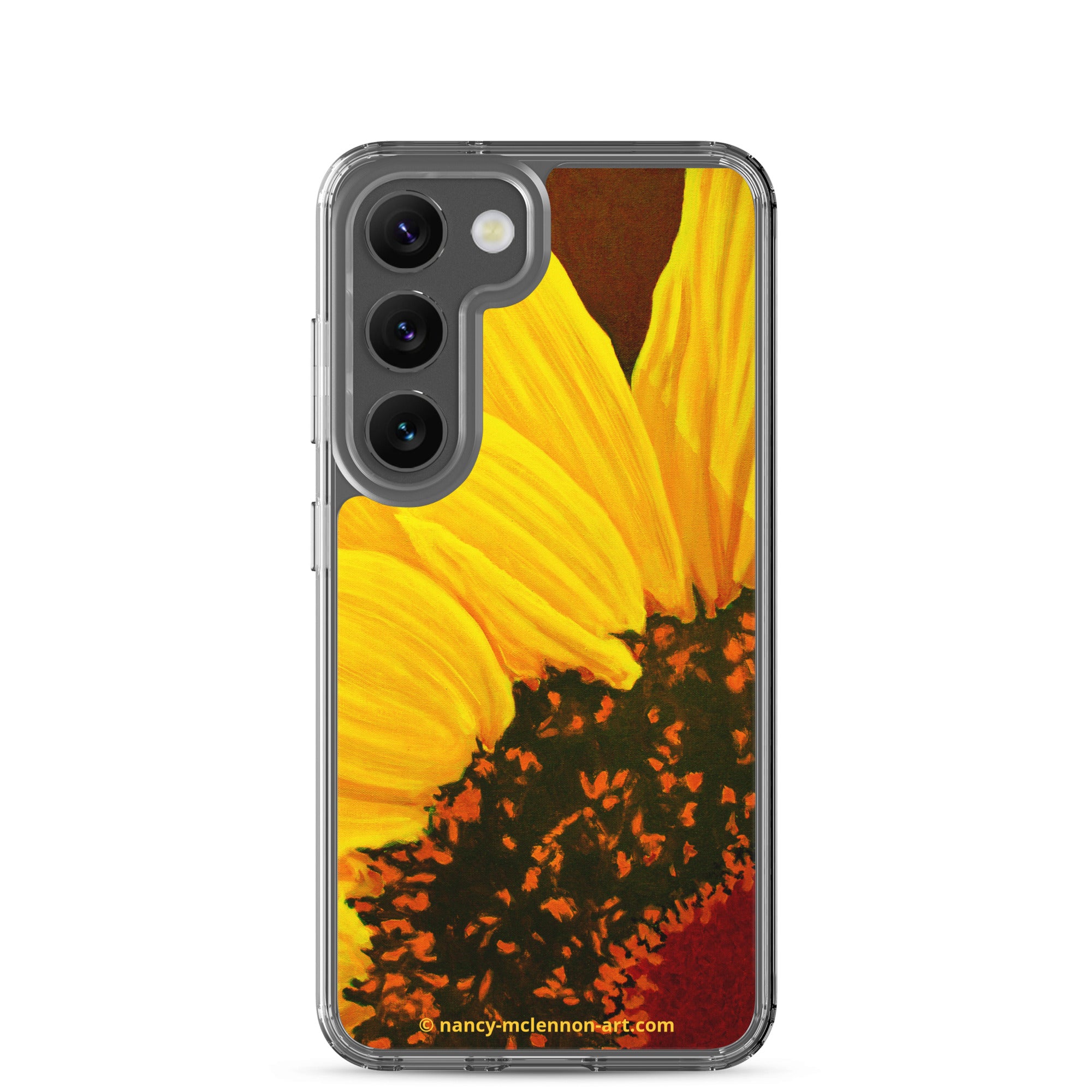 Samsung® Case - Sunflower on purple with red center