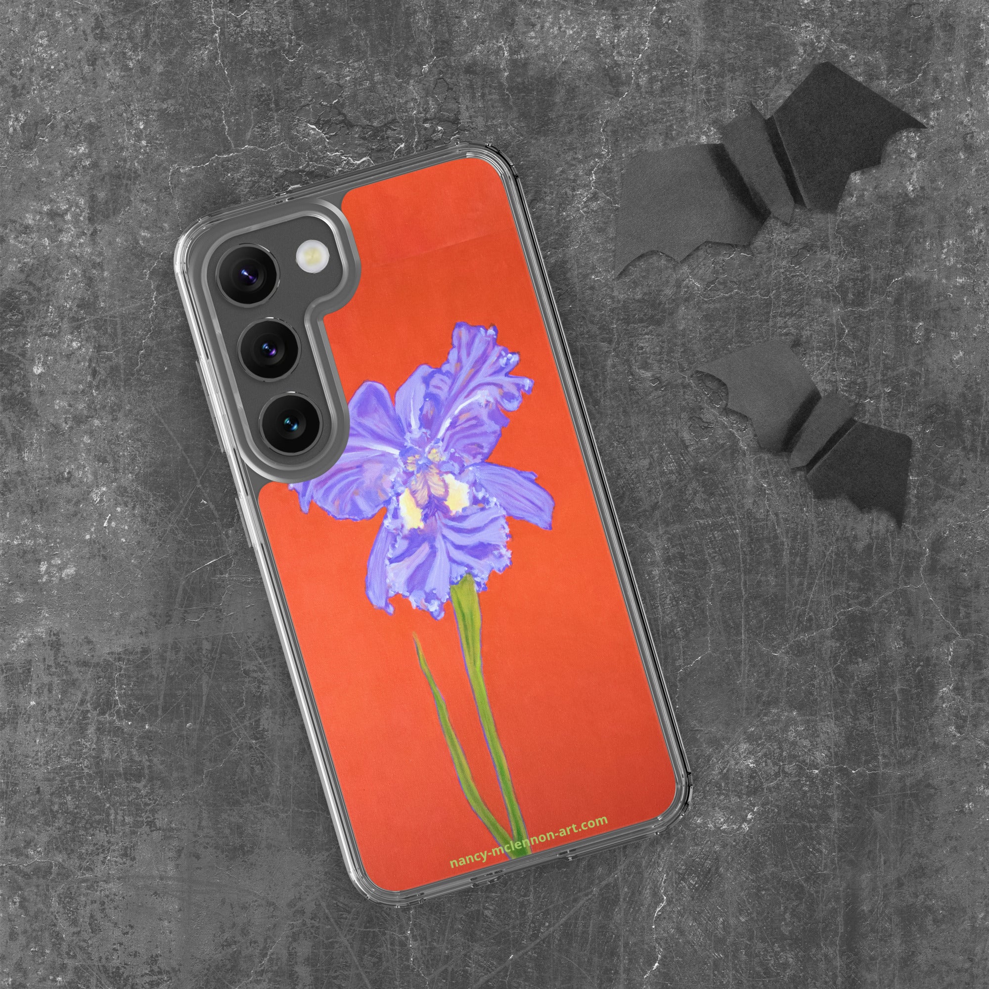 Samsung® Case - Purple Iris on red