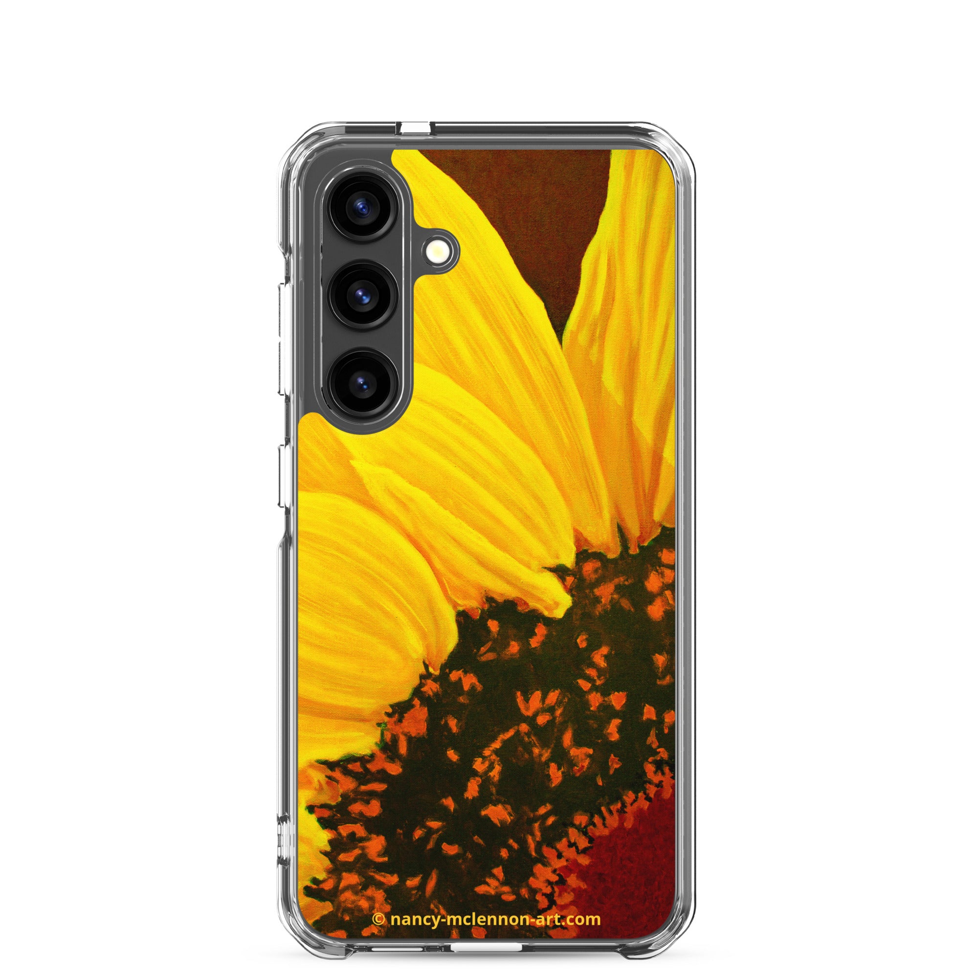 Samsung® Case - Sunflower on purple with red center