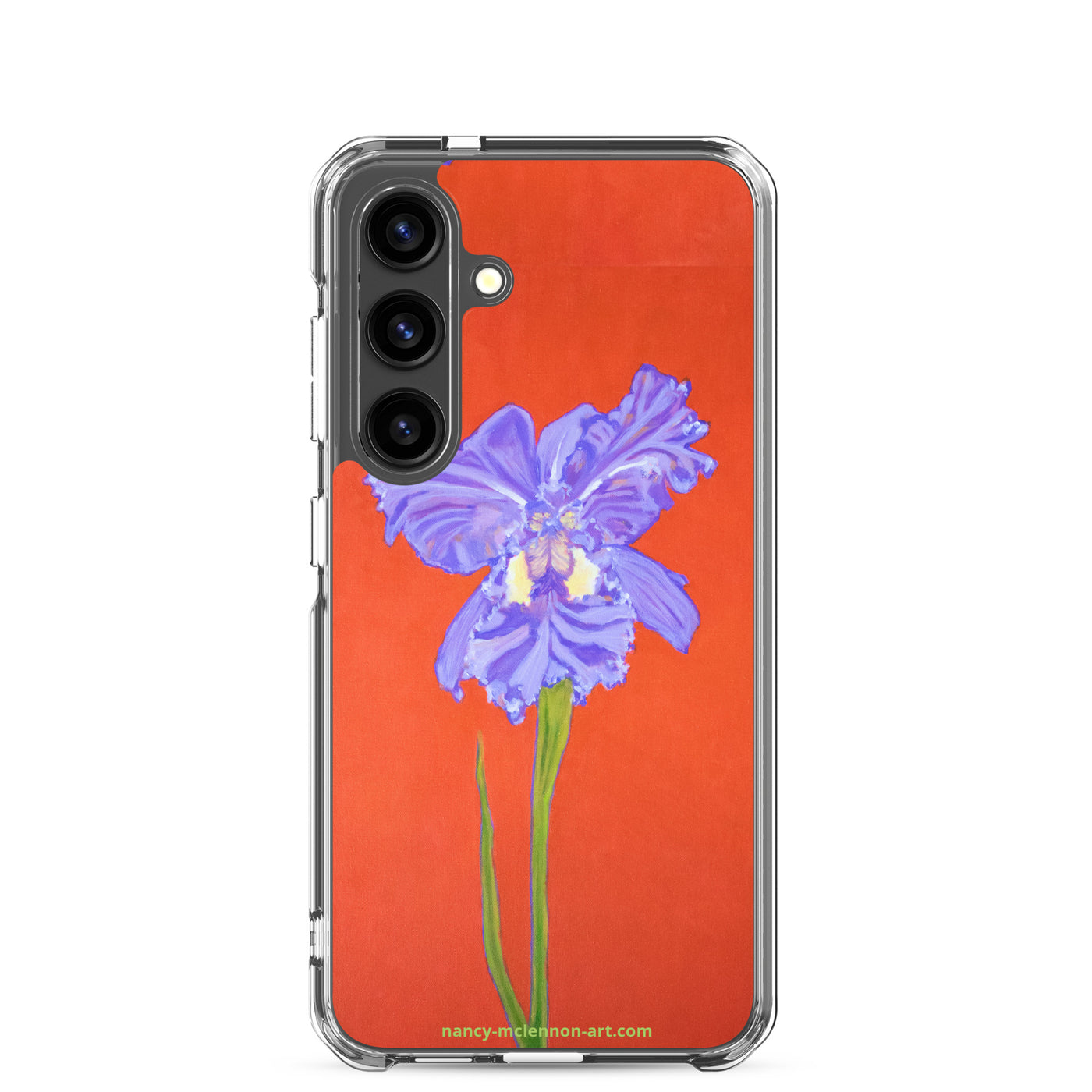 Samsung® Case - Purple Iris on red