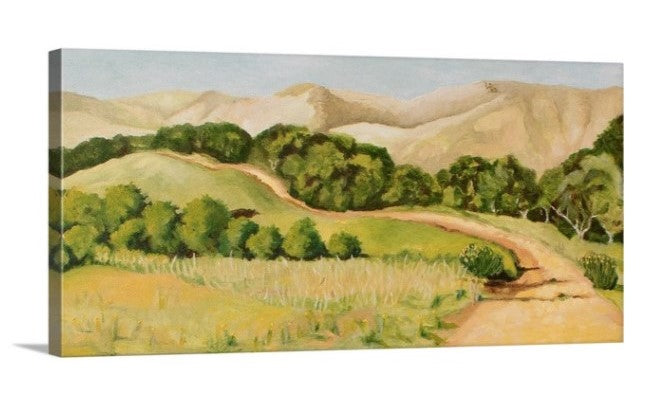Original - Lucas Valley, CA trail in fall - 8"H x 16"w x 5/8"D