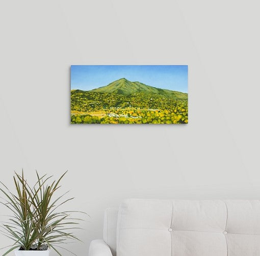 Original - Mt Tamalpais from the studio - 18"H x 36"W x 5/8"D