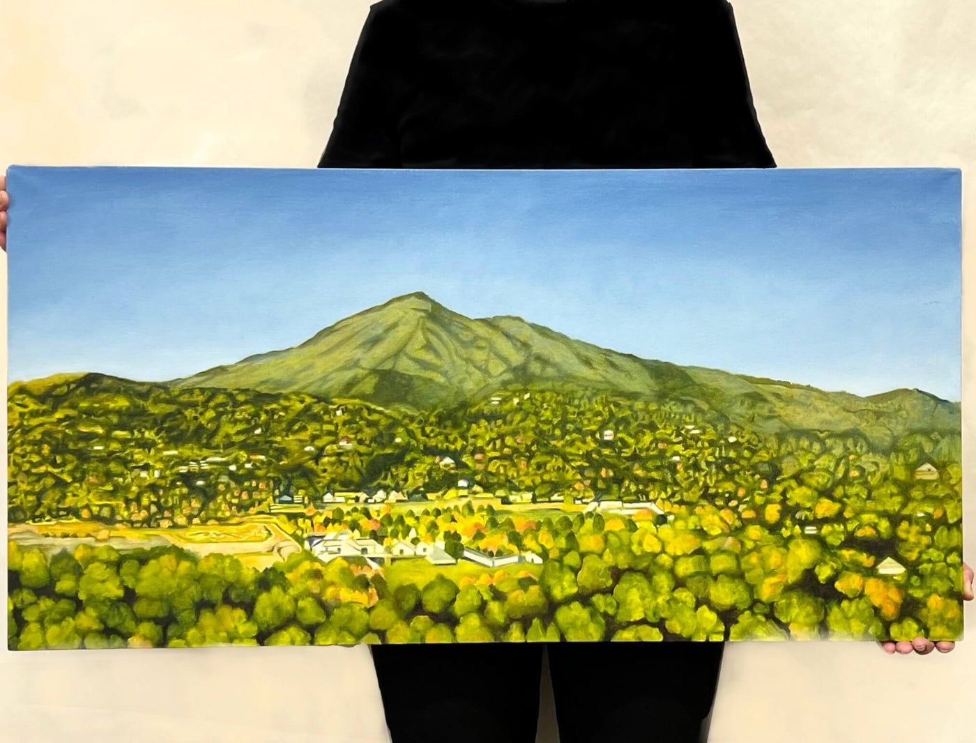 Original - Mt Tamalpais from the studio - 18"H x 36"W x 5/8"D