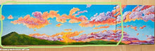 Load image into Gallery viewer, Original - Mt Tamalpais winter sunset  - Left Diptych - 12&quot;H x 36&quot;W x 1-1/2&quot;D