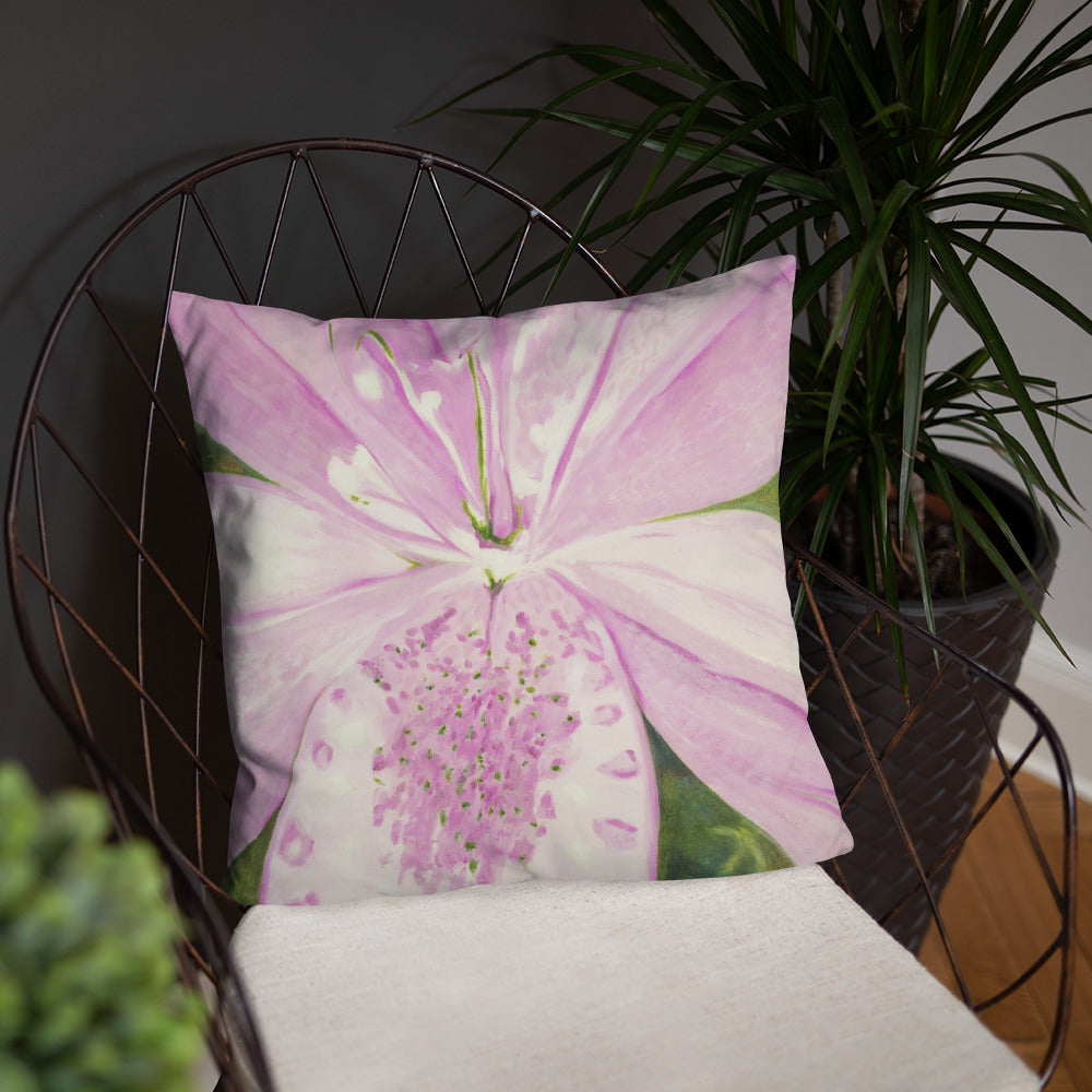 Decorative Pillow - Light pink Lily