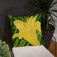 Decorative Pillow - Yellow lily