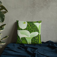 Decorative Pillow - Creamy White Calla lilies