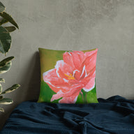 Decorative Pillow - Amaryllis-Nagano-on-green