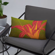 Decorative Pillow - Ruby Spider Daylily