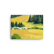 Canvas Art Print - Washington State farm fields in summer