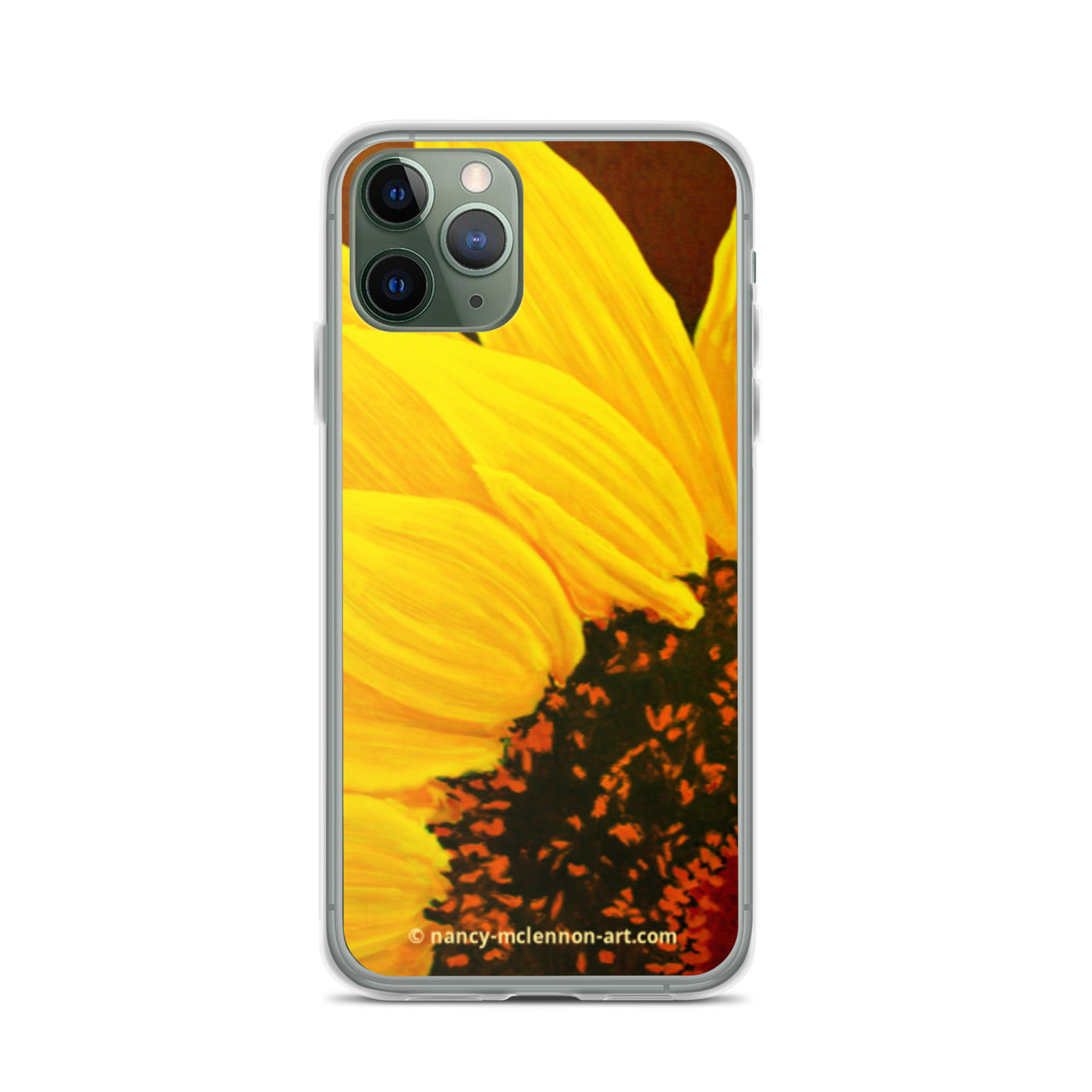 iPhone® Case - Sunflower on red with red center