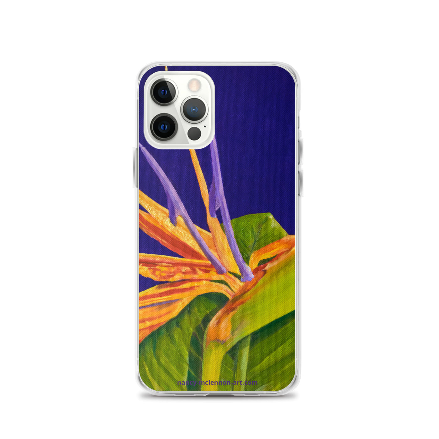 iPhone® Case - Bird of paradise on purple