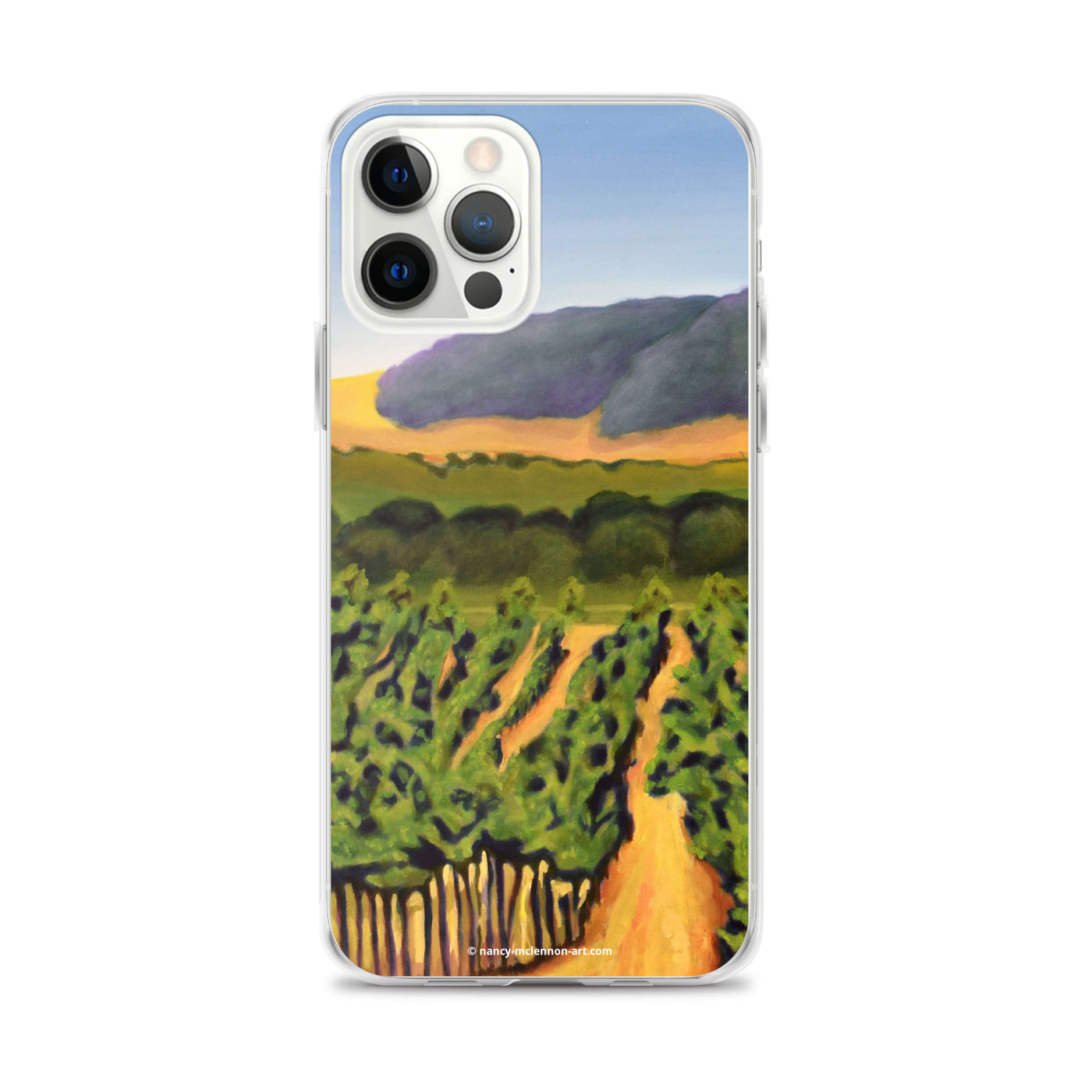 iPhone® Case - Lush purple vineyard in golden hills