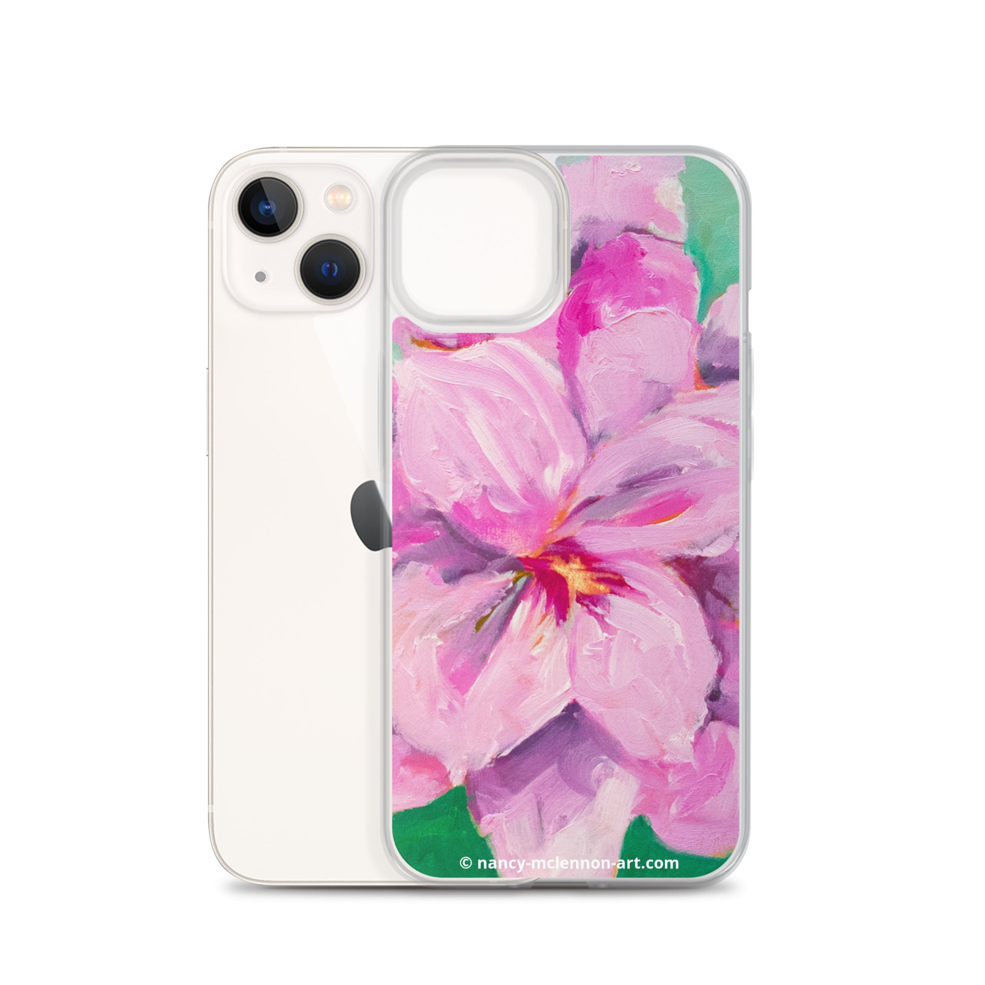 iPhone® Case- Lavender Amaryllis on mint