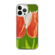 iPhone® Case - Two tulips on green