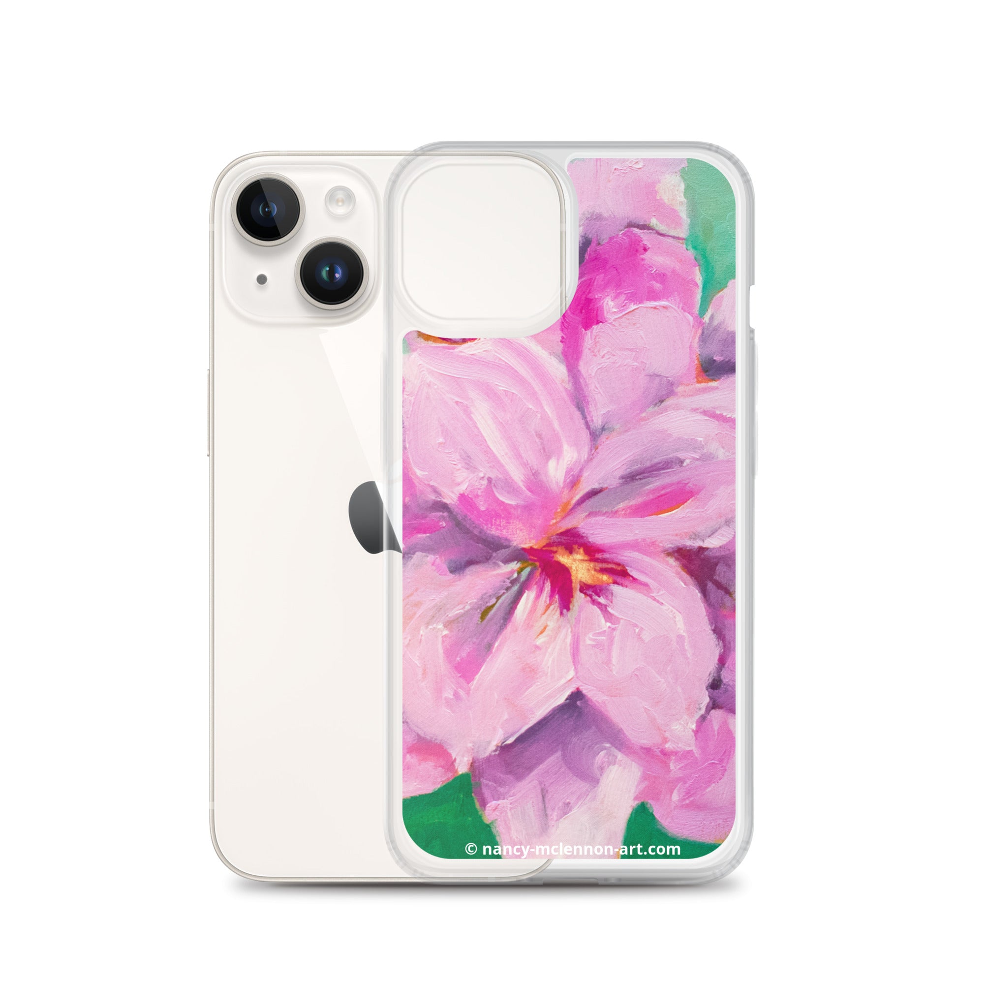 iPhone® Case- Lavender Amaryllis on mint