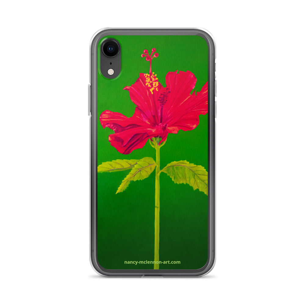 iPhone® Case- Tall hibiscus rosa-sinensis