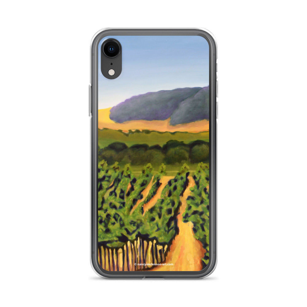 iPhone® Case - Lush purple vineyard in golden hills