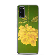 Samsung® Case - Yellow rose on green