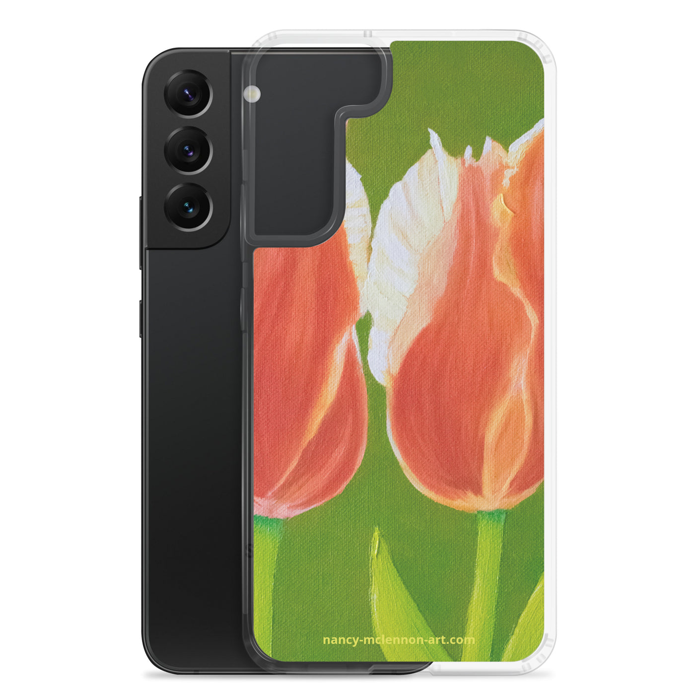 Samsung® Case - Two tulips on green
