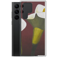 Samsung® Case - White Calla Lilies on red