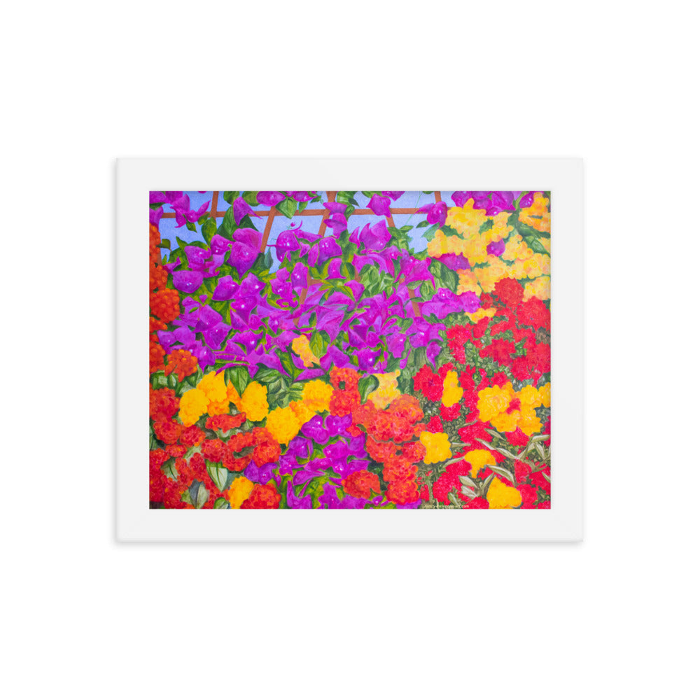 Framed print - Garden of Flowers