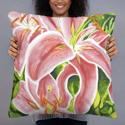 Decorative Pillow - Stargazer Lily