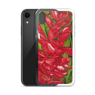iPhone® Case - Red ginger floral