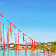 Original - Golden Gate Bridge from Marin Headlands - 12"H x 36"W x 1-1/2"D