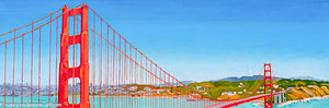 Original - Golden Gate Bridge from Marin Headlands - 12"H x 36"W x 1-1/2"D
