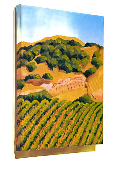 Original - Sonoma vineyard in summer - 8"W x 10"H x 3/4"
