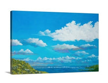 Load image into Gallery viewer, Original - Glimpsing the Bay Bridge - 24”H x 36&quot;W x 3/4&quot;D